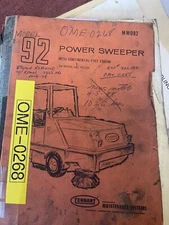 TENNANT POWER SWEEPER 240 SERVICE AND PARTS MANUAL 