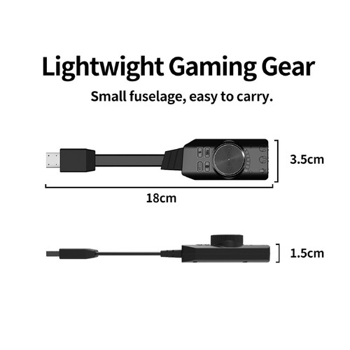 USB Sound Card 7.1 Channel Mic Speaker Headset Audio Jack 3.5mm Cable Adapter - Picture 6 of 11