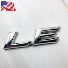 Chrome For Camry Prius Sienna LE Letter Rear Trunk Liftgate Emblem Badge Sticker