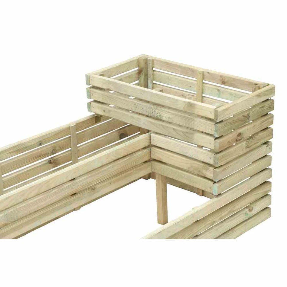 Hochbeet Ella 120x64x53cm Kübel Blumenkübel Blumentopf Pflanztöpfe Blumen Garten - Bild 3 von 3