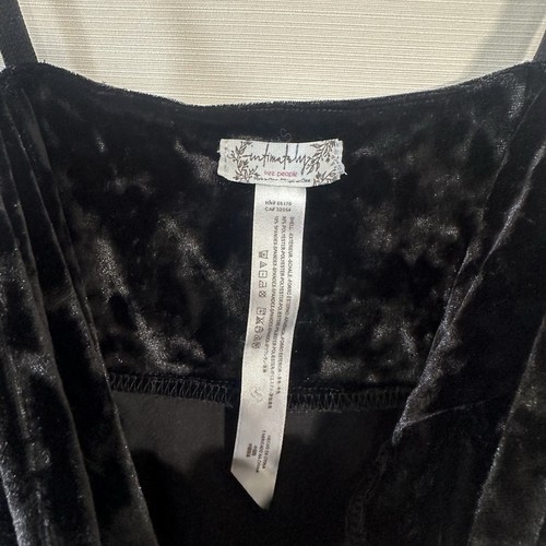 Women's Intimately by Free People black velvet nightgown Womens Small - Picture 4 of 5