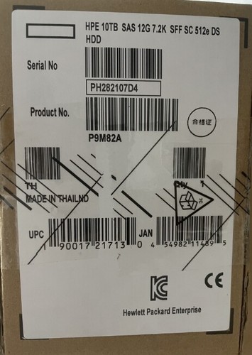 HP 868230-001 MSA 10TB 12G SAS 7.2K RPM LFF - P9M82A - Picture 4 of 4