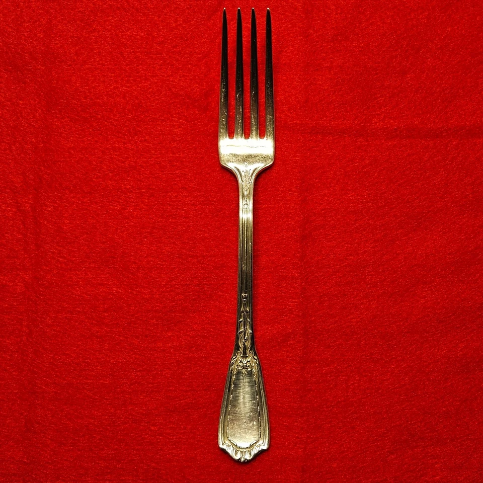 Lote de 11 tenedores de cena Reed & Barton plateados con tela plateada - RARO Foto 4 de 4