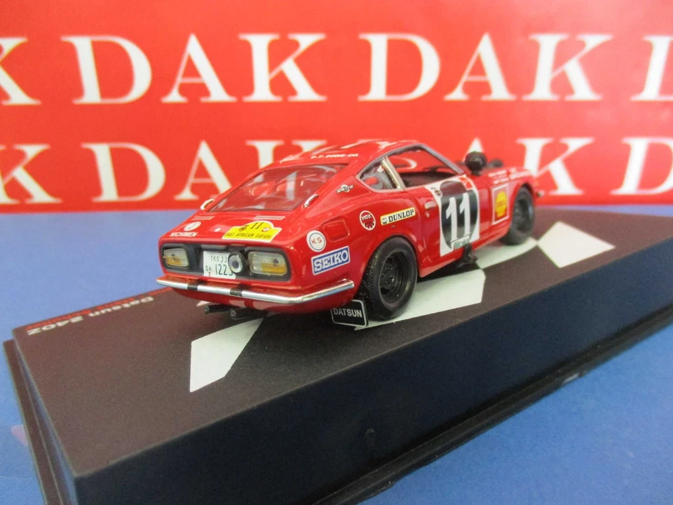Die cast 1/43 Modellino Auto Datsun 240Z Rally Safari 1971 H. Hermann - Immagine 3 di 4