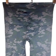 Spanx Camo Compression Leggings Size Large Full Length Athletic