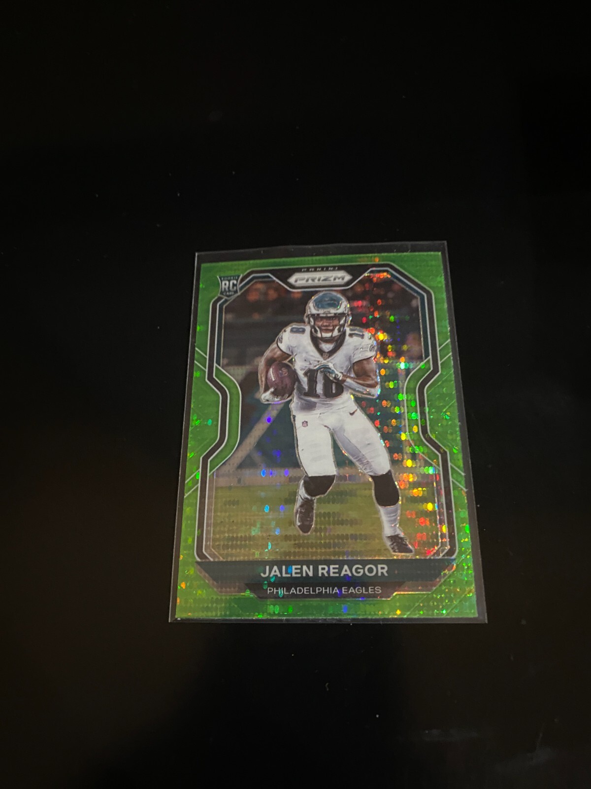 Jalen Reagor 2020 Panini Prizm Green Pulsar Prizm RC Eagles 342 PWE