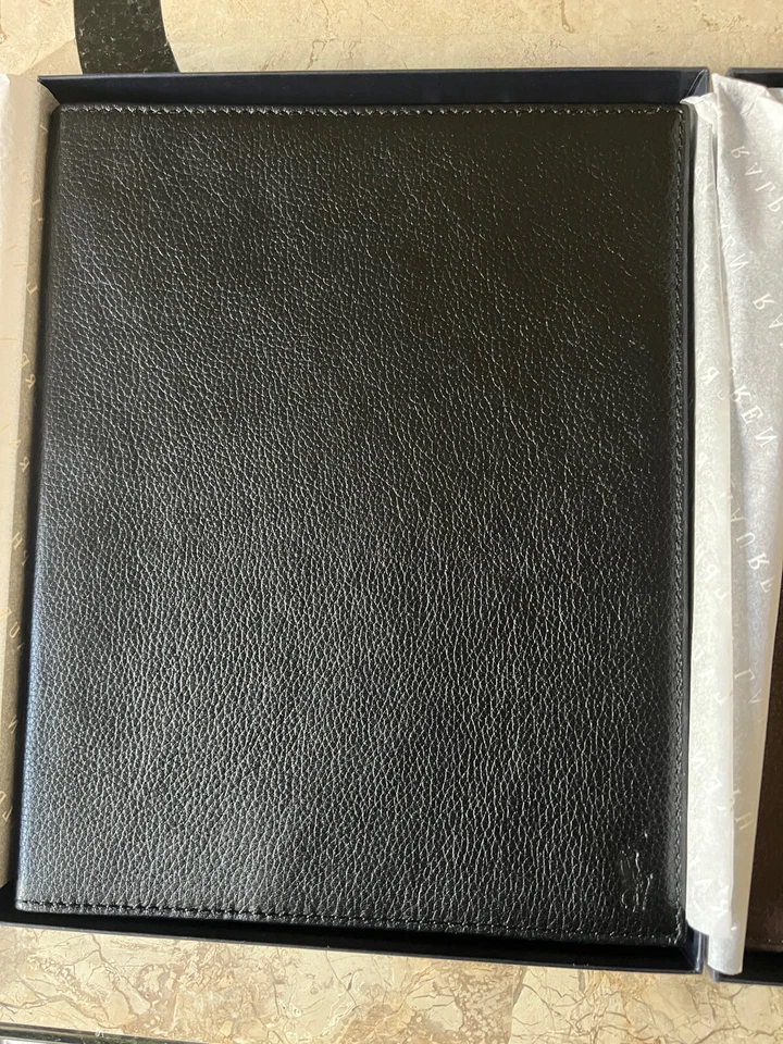 3 Polo Ralph Lauren Leather Tablet Case Brown Black Fr Original Apple iPad $98 - Image 4 of 4