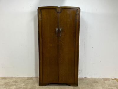 Buy Antique Art Deco Style Oak Double Wardrobe Compactum Mid Century - Delivery
