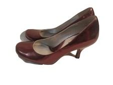 Kenneth Cole Reaction Womens Heels Swim n Fool Shiny Bronze Patent Pumps 6M