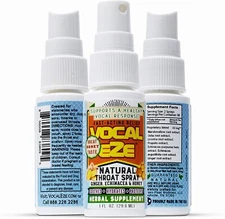 Vocal Eze Vocal Herbal Throat Spray Bottle Celebrity Endorsed Support Health 1Fl