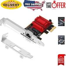 2.5Gb PCIe Network Card with Realtek Chipset for High-Speed Gaming & Streaming