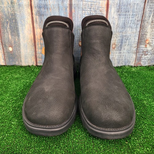 Hey DUDE Stivali Uomo UK 11, EU 45 Nero 100% Pelle Stivali Chelsea - Foto 7 di 14