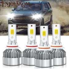 For Chevrolet Tahoe 1995-2006 Combo LED Headlight Hi/Low Beam Bulbs 6000K 4x