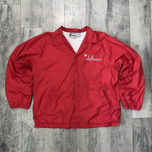 Vintage 2000 Deftones White Pony Red Cardinal Windbreaker Jacket Size L - product listing photo