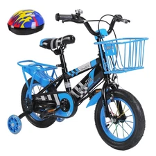 16" 12" Kids Bike Children Bicycles with Removable Training Wheels Birthday Gift