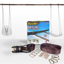 Skyline Tree Swing Hanging Kit   Heavy Duty, Weather Resistant, Swing Line to...