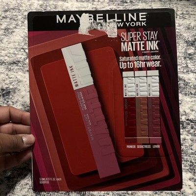 Maybelline Super Stay Matte Ink Lip Color Artist 3 Pack Pioneer Seductress Lover