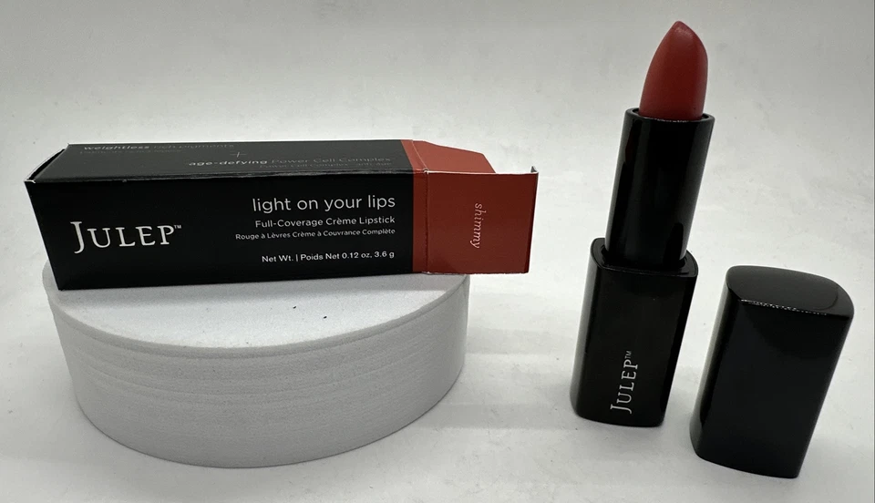 NEW in Box Julep Light on Your Lips Full-Coverage Crème Lipstick in Shimmy - Image 2 of 4