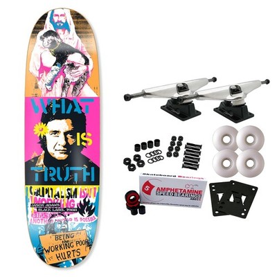 Black Label Skateboard Complete Jason Adams Truth Custom Egg Pink 9.5'' x 32.5''