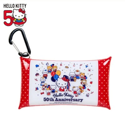 ''Hello Kitty'' Limited Edition 50th Anniversary Sanrio Characters Pouch New!