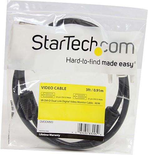 StarTech.com 3m DVI-D Dual Link Cable - Male to Male DVI-D Digital Video Monitor - Photo 2/5