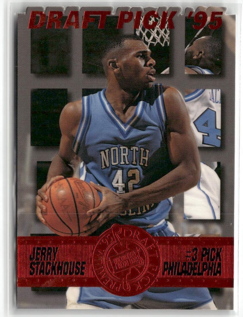 1995 Press Pass Premium Draft Picks #3 Jerry Stackhouse Die Cuts Red ☘️233