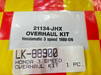 Honda 3 speed Automatic Transmission OVERHAUL KIT 1980-on LK-88900 21134-JHX
