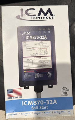 #ad ICM 870 32A soft start unit NIB great tool to extend life of a unit $194.00