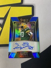 2021 Panini Select - Select Signatures Gilbert Brown #SSP-GBR Blue Prizm /99 