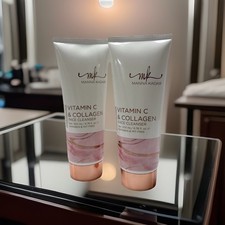 Manna Kadar MK Vitamin C Collagen Face Cleanser 2 Pack 8oz Paraben Free NEW