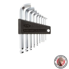 New Kyoto Machine Tools KTC Ball Point L-Shaped Standard Hex Wrench Set Short