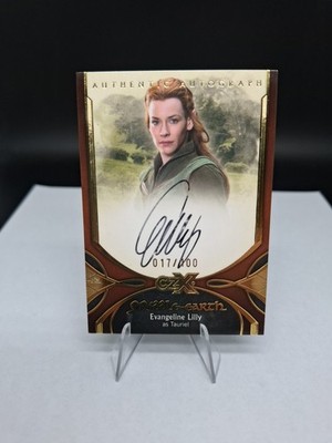 Tauriel As Evangeline Lilly Auto /100 from CZX Herr der Ringe LSDA