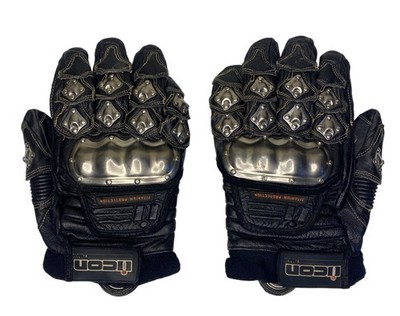 Original ICON TiMax Ti Max Motorrad Handschuhe gloves Titanium Mad Max Size XL