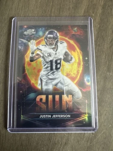 2025 Topps Cosmic Chrome Justin Jefferson Sun (RAW)