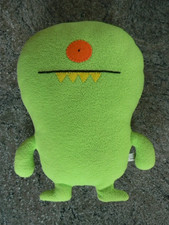 Uglydoll Winkolina Green 13" Plush Stuffed Animal Toy 2009 by Pretty Ugly - VGC