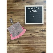 NWT Matilda Jane Enchanted Garden Lucille Shorties 2 Pink Patterned Knit Ruffle