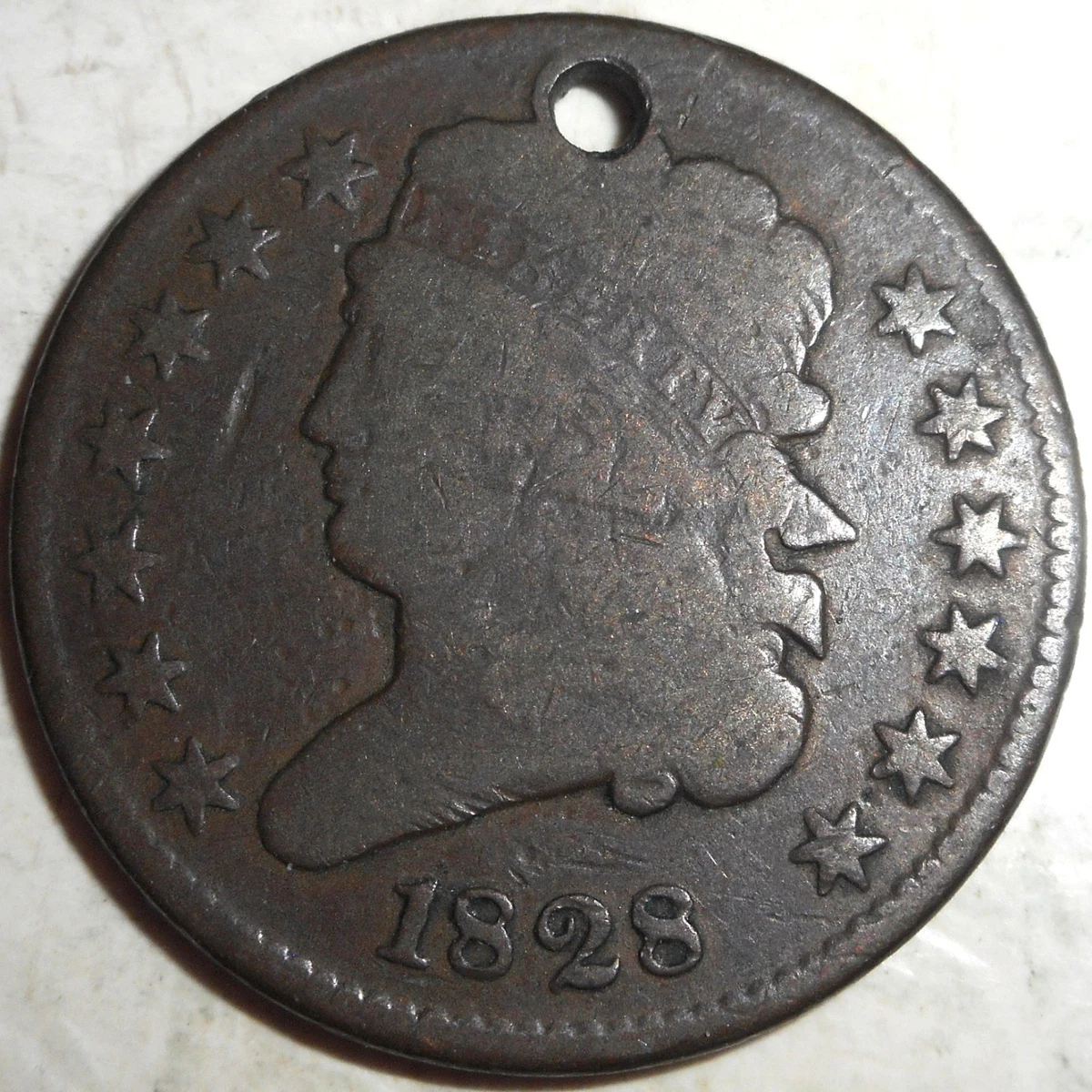 1810年1828年アメリカ合衆国クラッシックヘッドハーフセント銅貨　2枚セット 1828 Year Classic Head Half Cents (1809-1836) for sale | eBay