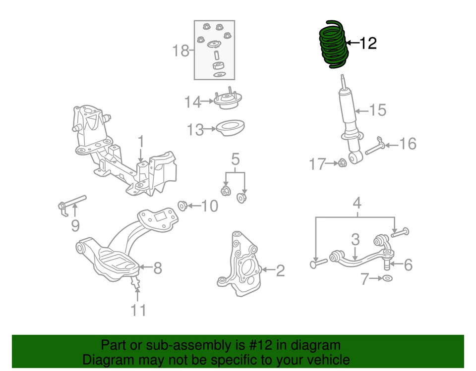 Muelle helicoidal original Ford 3W1Z-5310-BA Foto 2 de 3