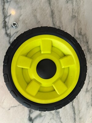 Ryobi OEM 9-3/4'' Rear Wheel for 3-in-1 40v 21in cordless lawn mower RY401014US
