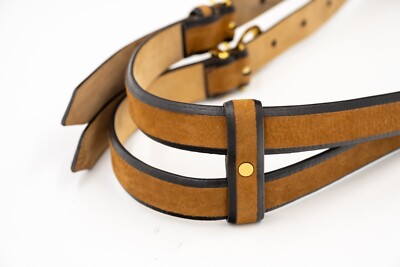 Burberry Prorsum Neutrals Brown Chocolate Suede Leather Belt  display picture 3