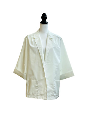 Vtg A. T. Ample Togs M Lady of California Women's Plus White Open Jack 20W