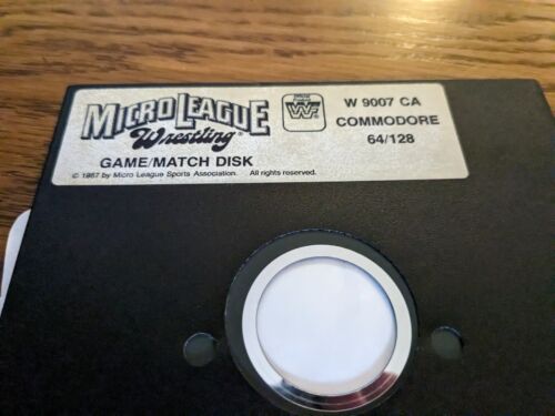 RARE WWF MicroLeague Wrestling Disk for Commodore 64 HULK HOGAN - Picture 2 of 4