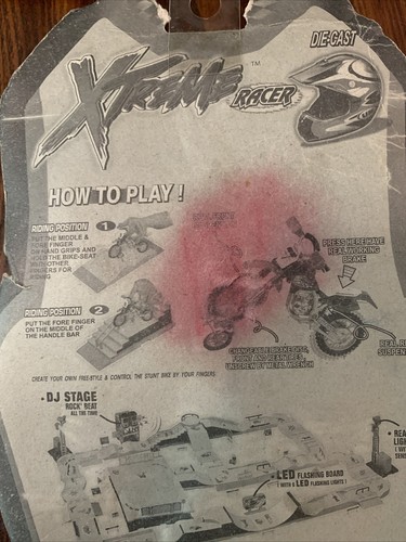 Motocicleta Die Cast Xtreme Racer de colección nuevo de lote antiguo 2000 difícil de encontrar y scooter con dedos - Imagen 6 de 10