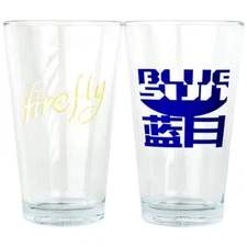 Quantum Mechanix  QMx Firefly Series 1 Pint Glasses (set of 2)