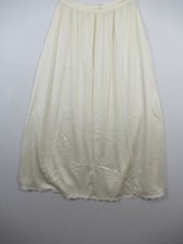 Vintage Shadowline Satin Skirt Half Slip Women Small Ivory Nylon