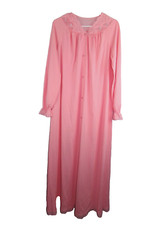 Shadow Line women's size S Pink Embroidered Vintage Robe