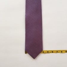 Brooks brothers tie L 61" w 3.75" purple silver 100% silk made in usa tie pa0892