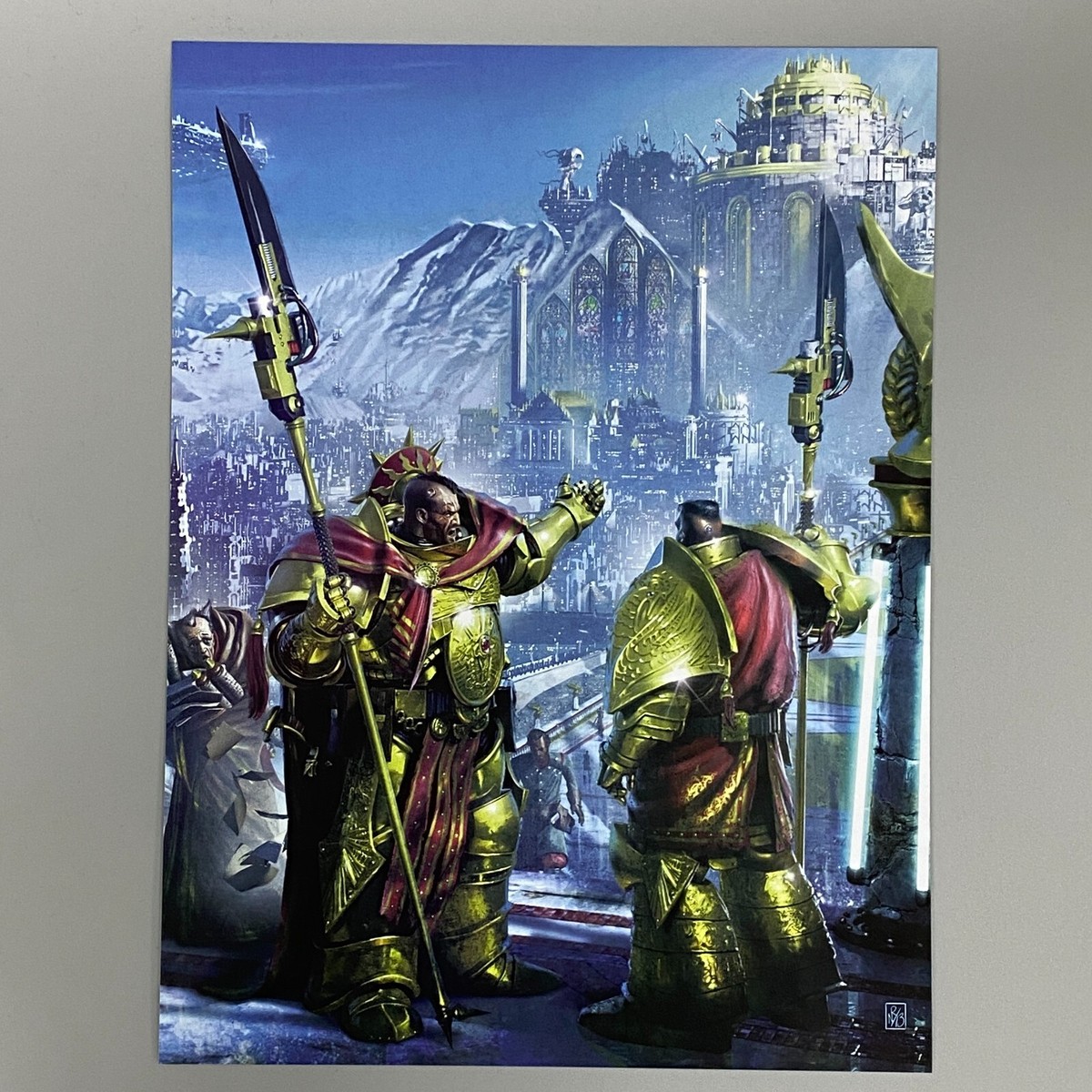 LEGIO CUSTODES EMPERORS GUARD HORUS HERESY ART PICTURE POSTER 