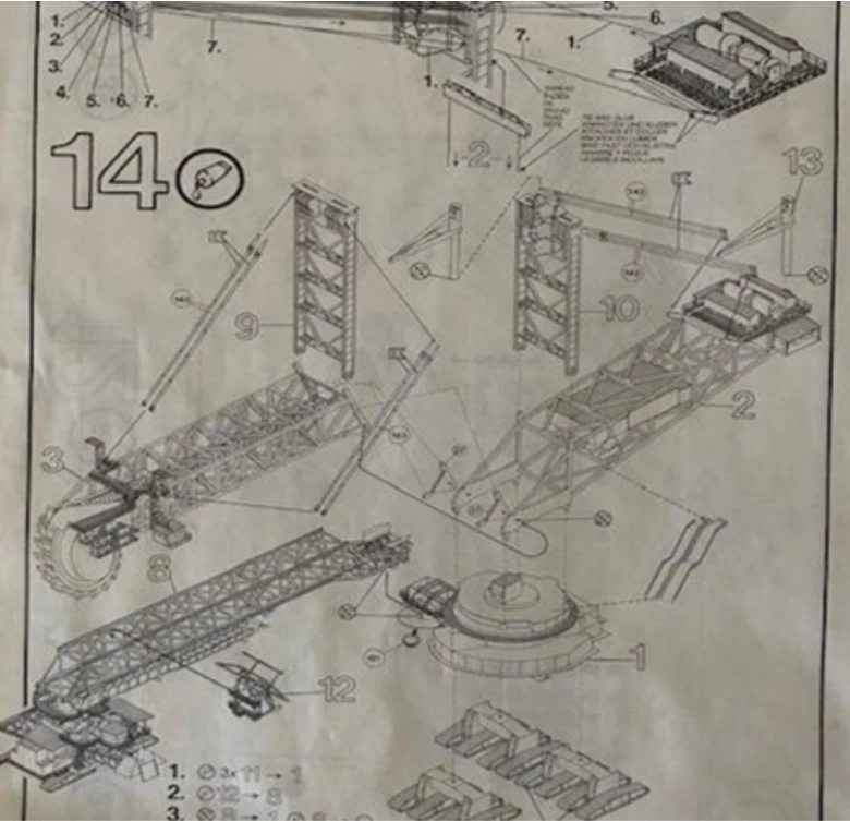 Revell 1:200 Bucket Wheel Excavator INSTRUCTIONS ONLY - Image 4 of 4
