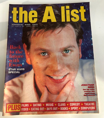 THE A LIST Magazine 14/5/1999 EWAN McGREGOR Jason Donovan ROBBIE WILLIAMS